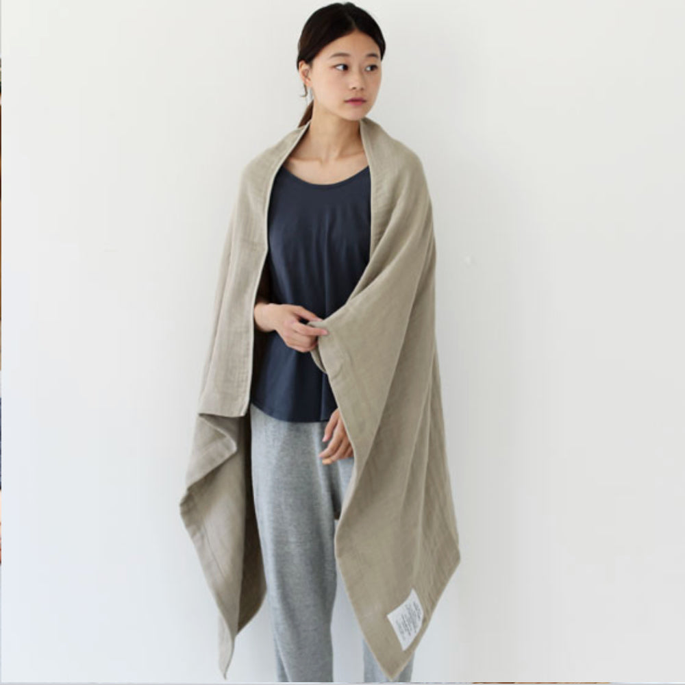 2.5-Ply Organic Gauze Bath Towel-Japan-Best.net-White-Japan-Best.net