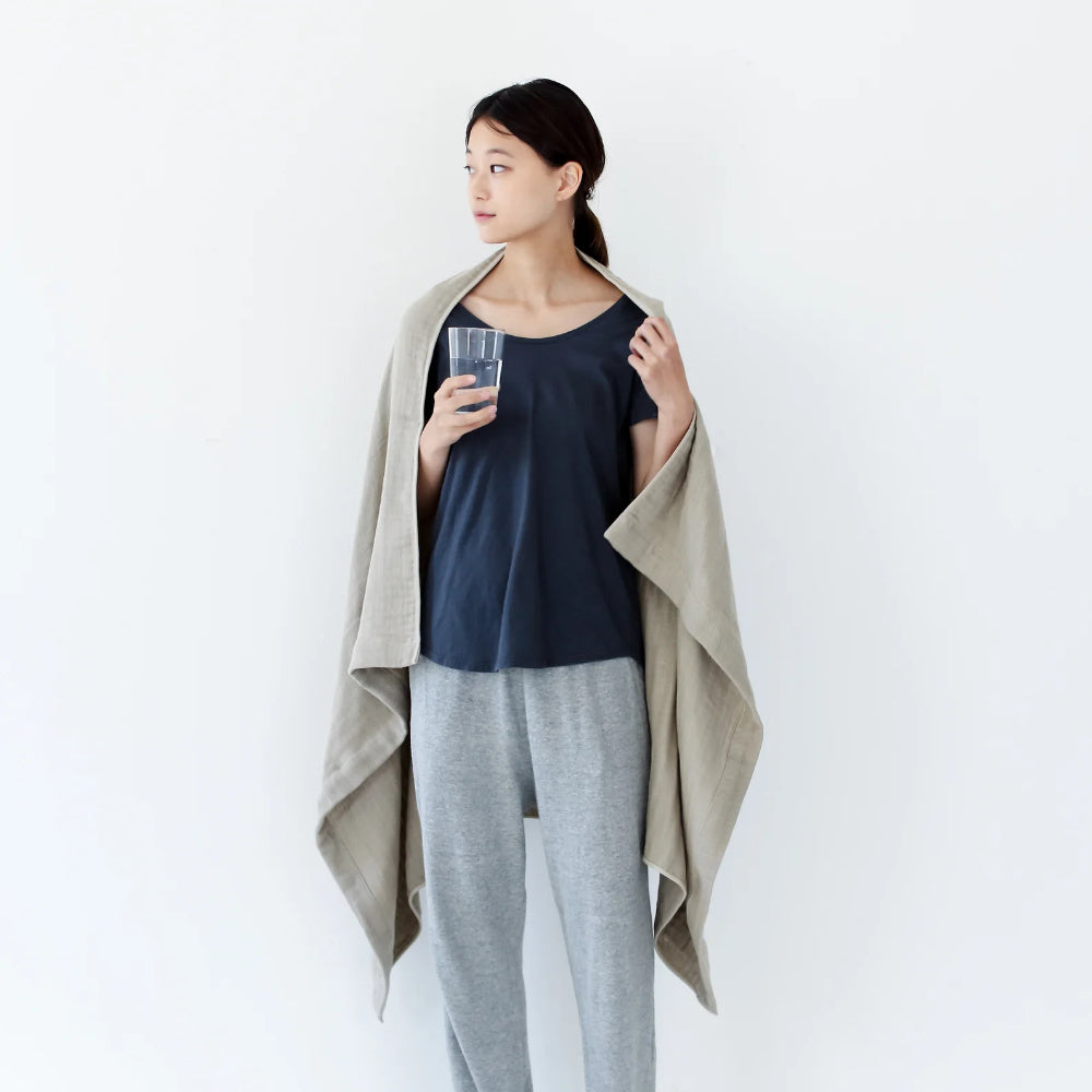 2.5-Ply Organic Gauze Bath Towel-Japan-Best.net-White-Japan-Best.net