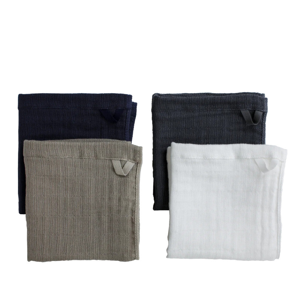 2.5-Ply Organic Washcloth-Japan-Best.net-White-Japan-Best.net