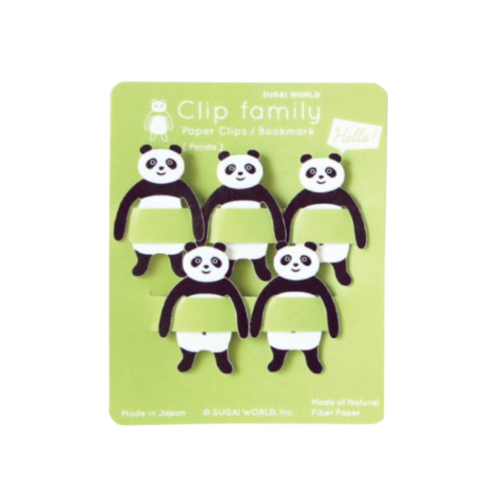 Animal Family Bookmarks-Japan-Best.net-Panda Clip-Japan-Best.net