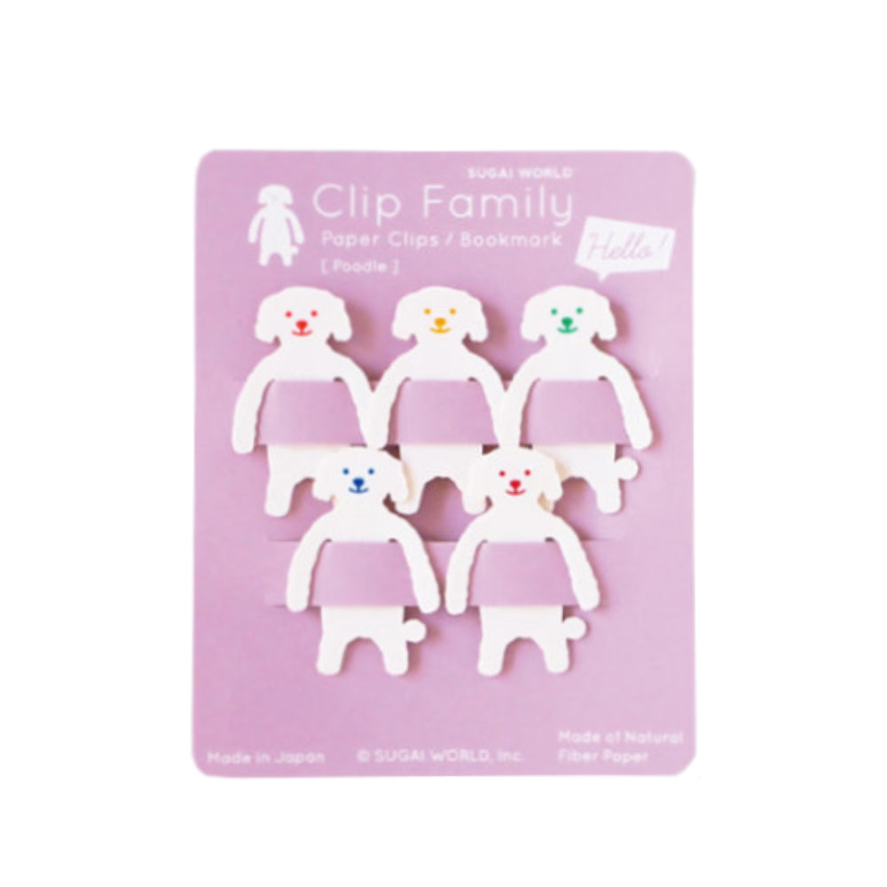 Animal Family Bookmarks-Japan-Best.net-Poodle Clip-Japan-Best.net