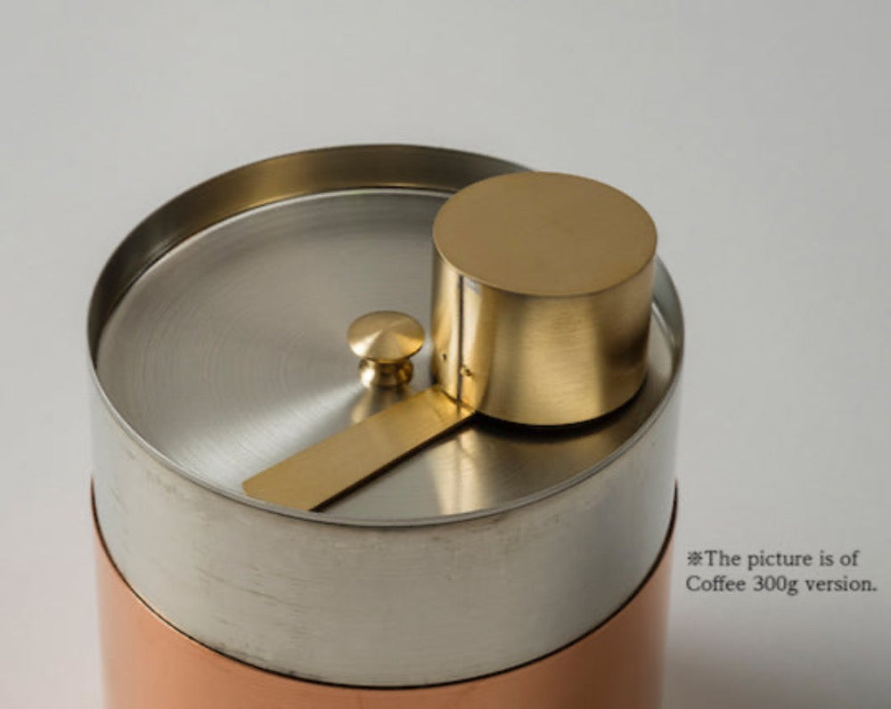 Coffee Caddy handle & coffee scoop 200g-Japan-Best.net-Tin-Japan-Best.net