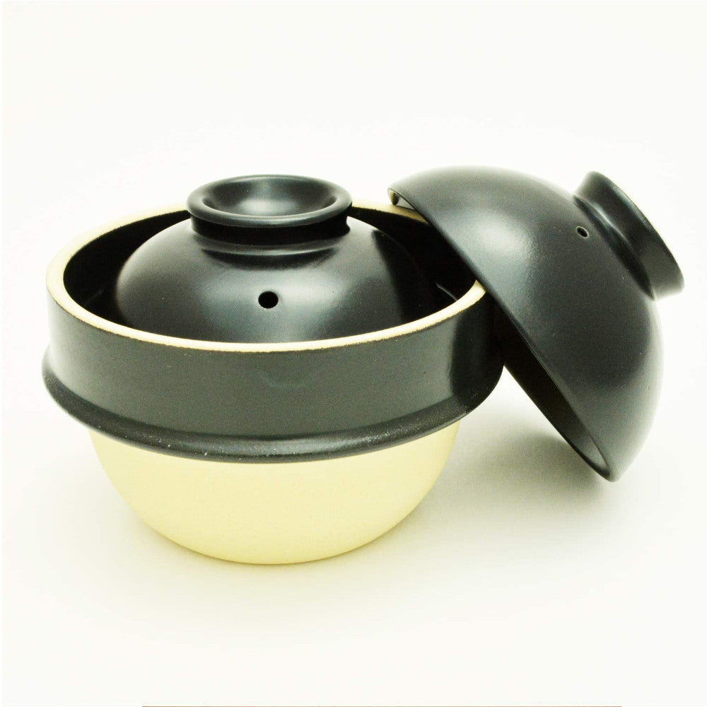 Donabe Rice Cooker - 2 sizes / 3 colours-Japan-Best.net-Small-Black-Japan-Best.net