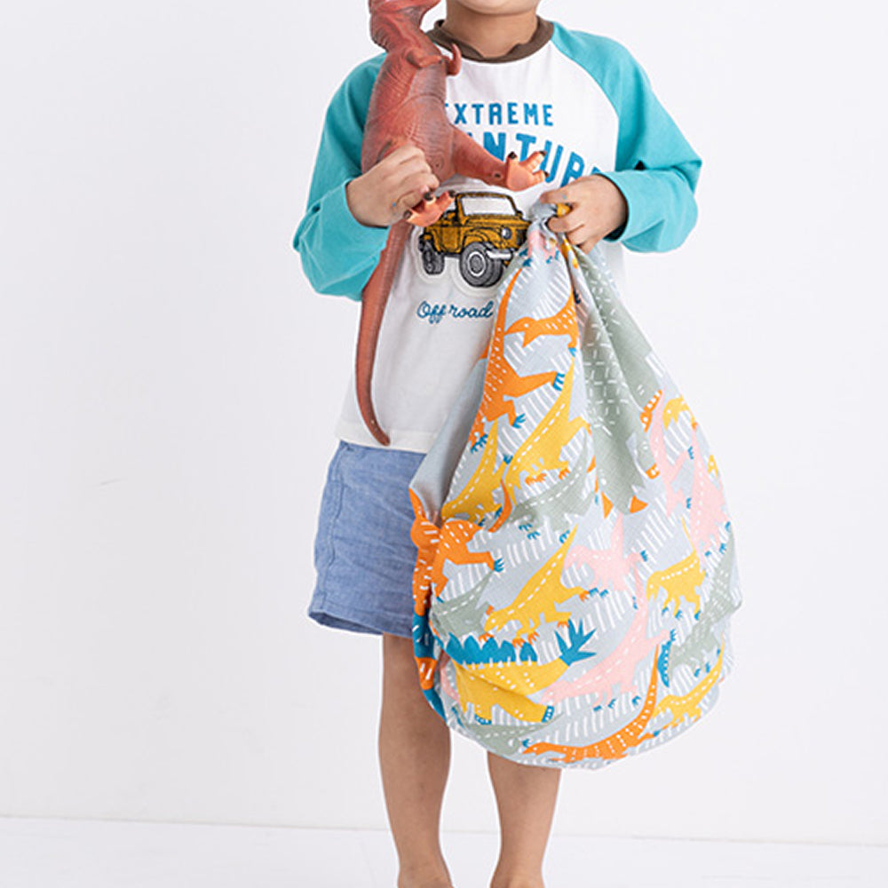 Furoshiki - Dinosaur Blue Gray-www.Japan-Best.net-Japan-Best.net