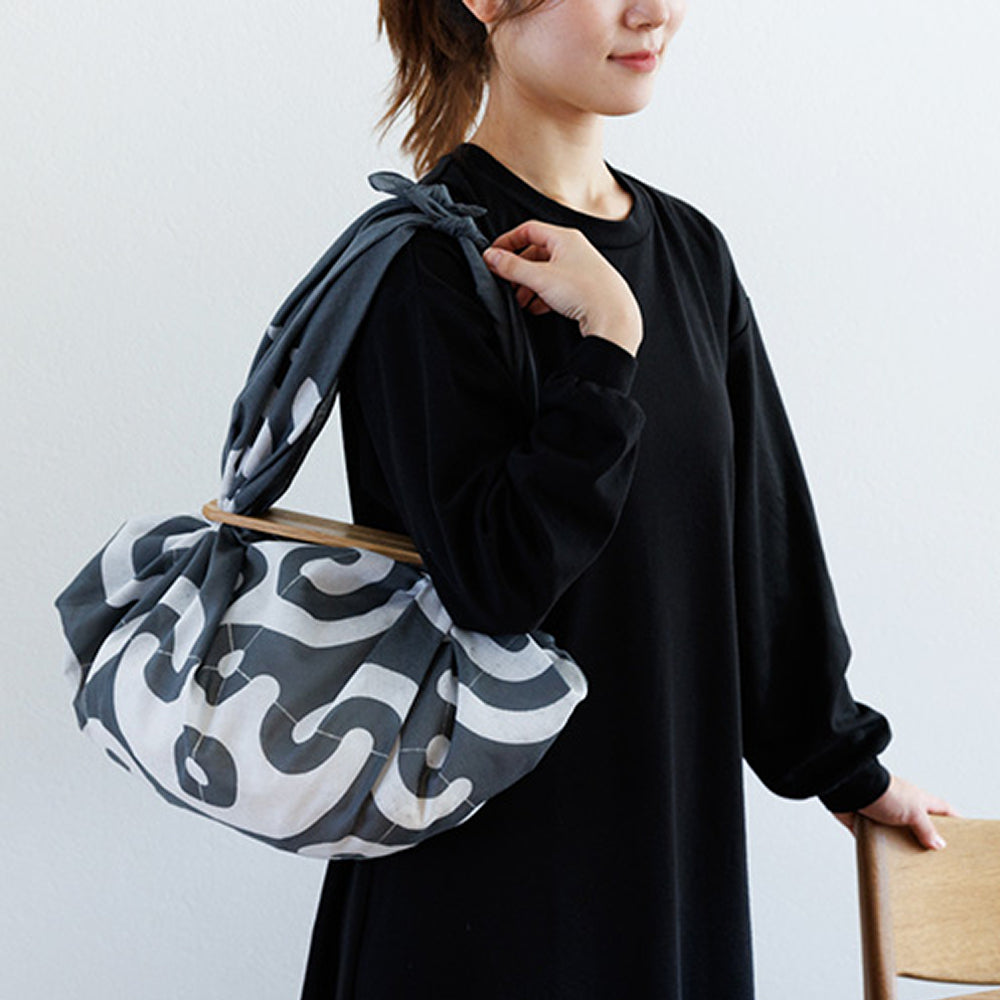 Furoshiki - Karakusa Gray-www.Japan-Best.net-Japan-Best.net