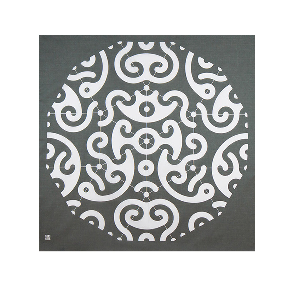 Furoshiki - Karakusa Gray-www.Japan-Best.net-Japan-Best.net