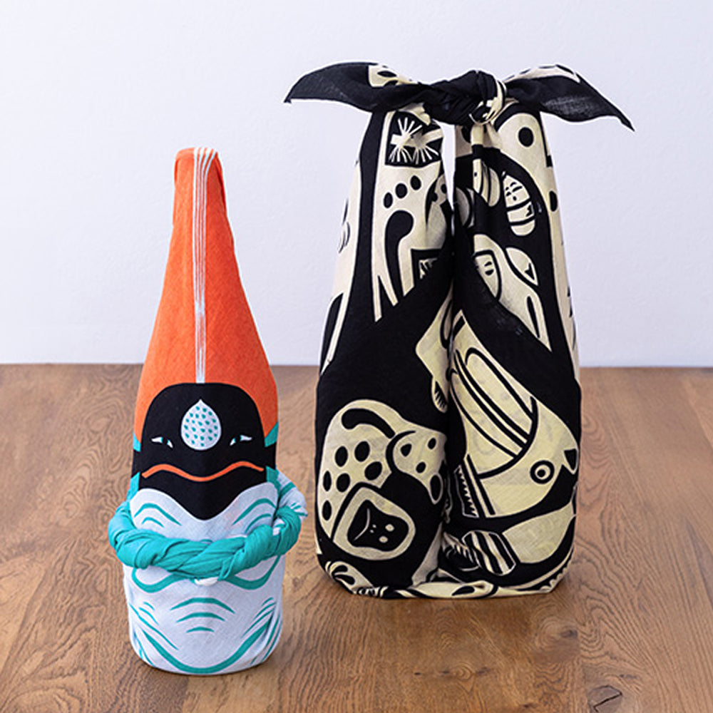 Furoshiki - Toys Black-www.Japan-Best.net-Japan-Best.net