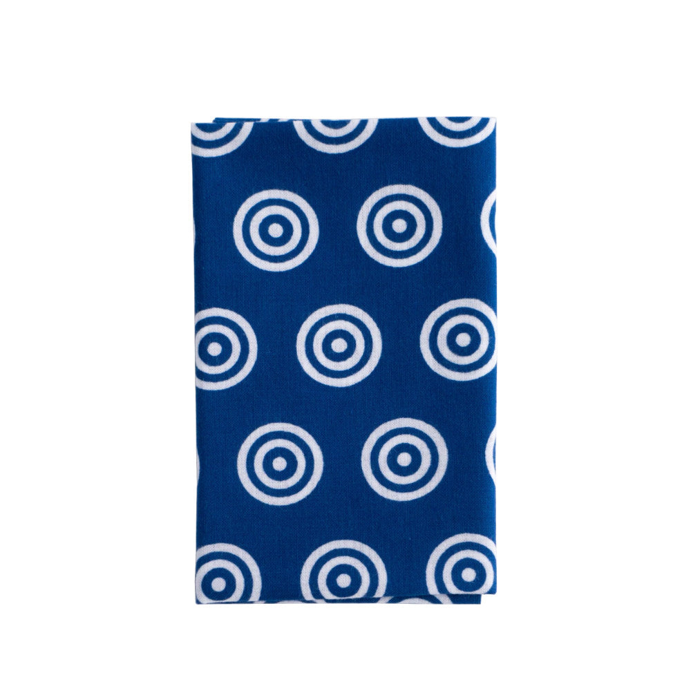 Hand-dyed Tenugui - Circle Kiki-Zake-www.Japan-Best.net-Japan-Best.net