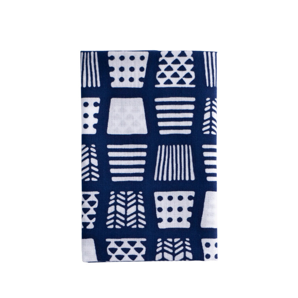 Hand-dyed Tenugui - Cups Choko-Zukushi-www.Japan-Best.net-Japan-Best.net