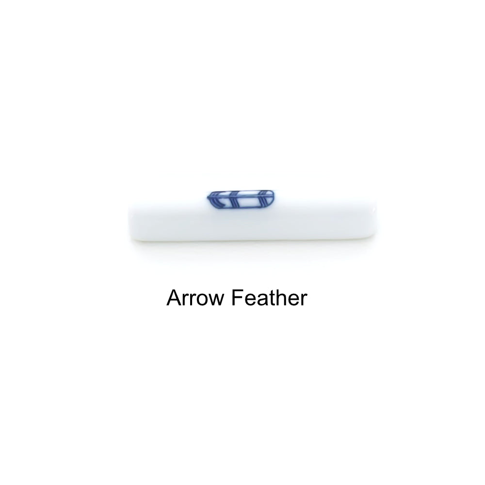 Inban Printed Chopstick Rest-Japan-Best.net-Arrow Feather-Japan-Best.net