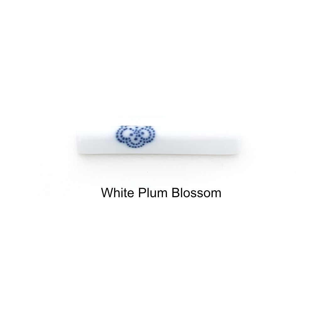 Inban Printed Chopstick Rest-Japan-Best.net-White Plum Blossom-Japan-Best.net