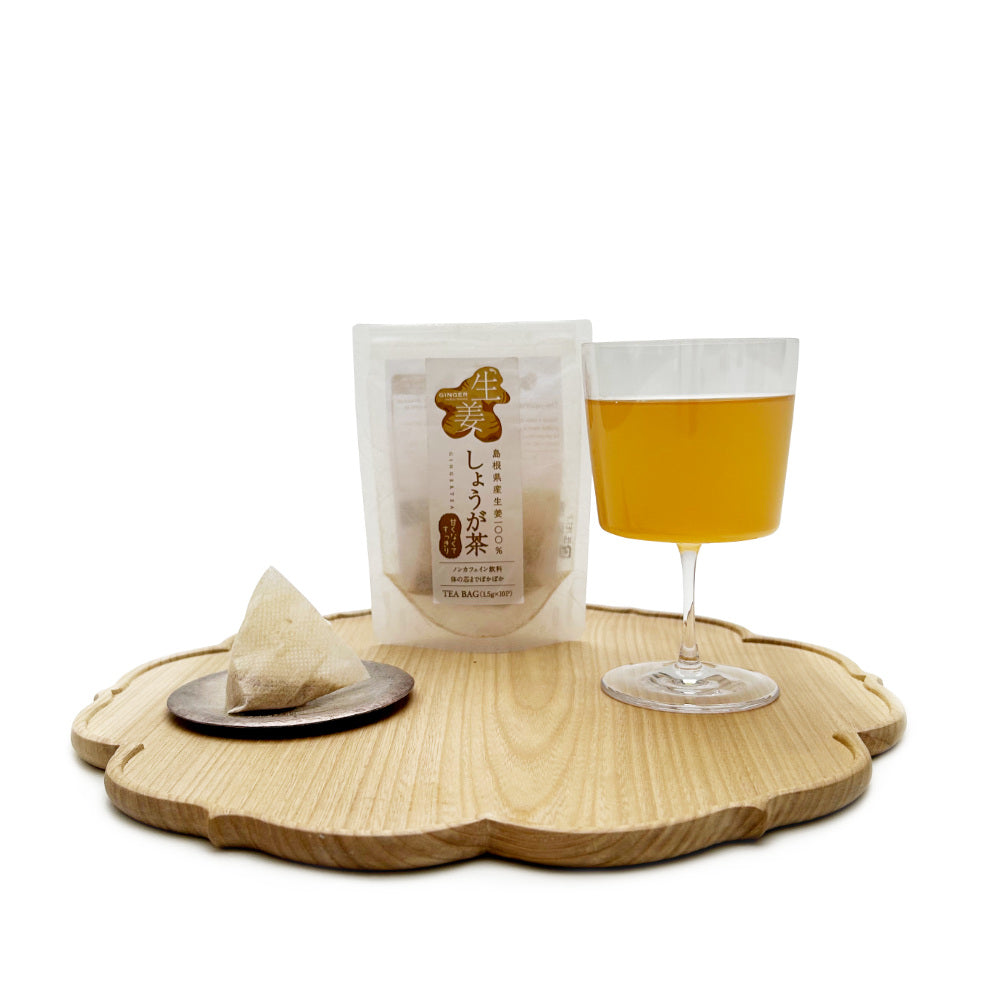 Japanese Herbal Tea - Yuzu, Shiso, Ginger, Kuromoji Lindera, Black Soybean-Japan-Best.net-Ginger-Japan-Best.net