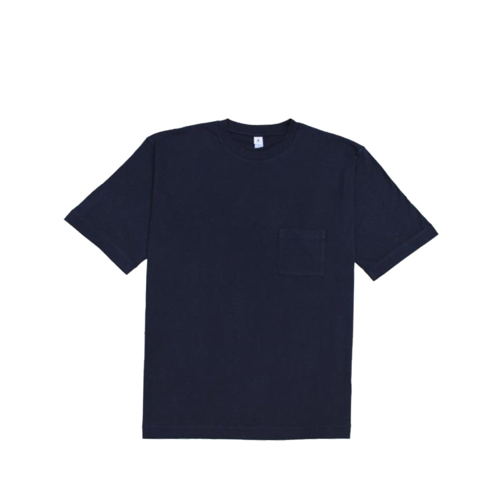 MocT - Crew Neck Tee with Pocket : White, Grey, Navy-Japan-Best.net-Medium-Navy-Japan-Best.net