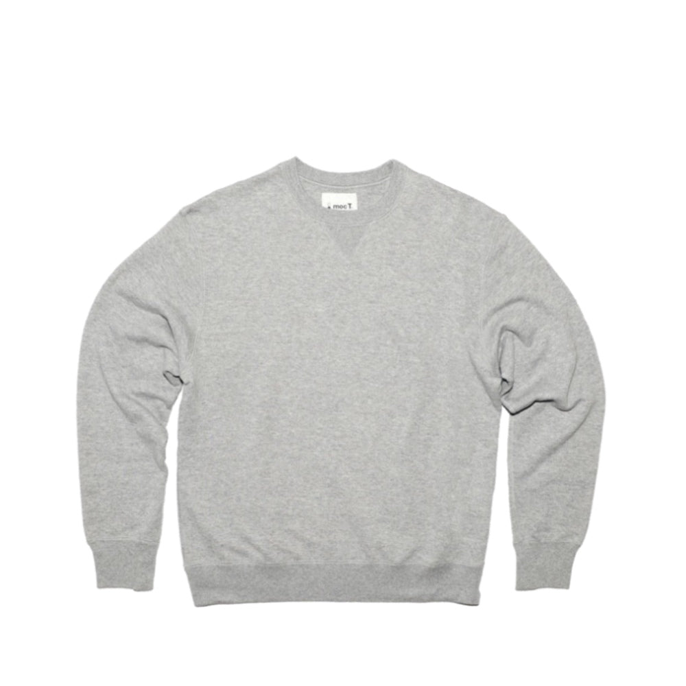 MocT - Loopwheeler Pullover Sweater : Grey, Navy-Japan-Best.net-Small-Grey-Japan-Best.net