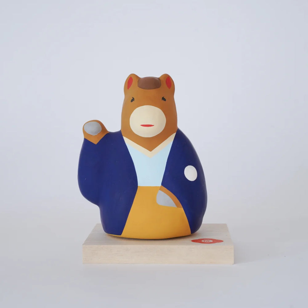 Maneki Uma: Beckoning Horse Pair-www.Japan-Best.net-Navy-Japan-Best.net