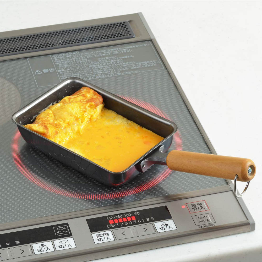 Steel Fry Pan for Japanese Omelette - Gas & IH stove-Japan-Best.net-Japan-Best.net