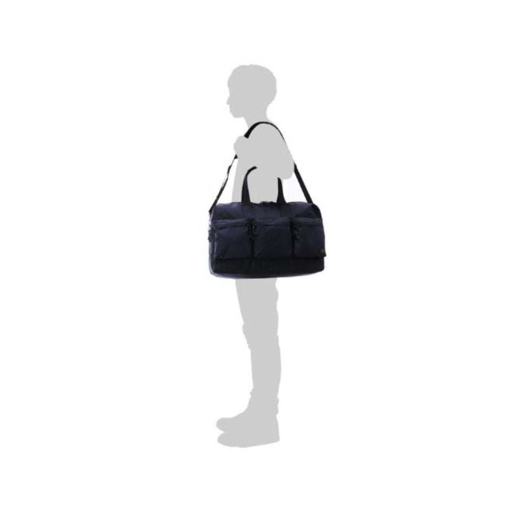 Porter Force - 2Way Duffle Bag : Black, Olive Drab, Navy-Japan-Best.net-Black-Japan-Best.net