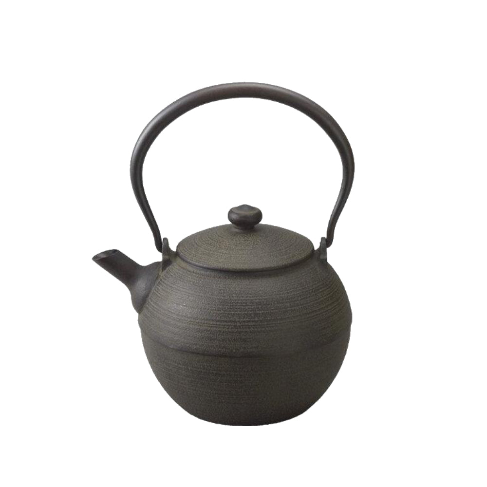 Hikimi Cast Iron Tea Kettle : Pre-order-Chushin Kobo Iron Kettles-1.0L Tea Kettle-Japan-Best.net