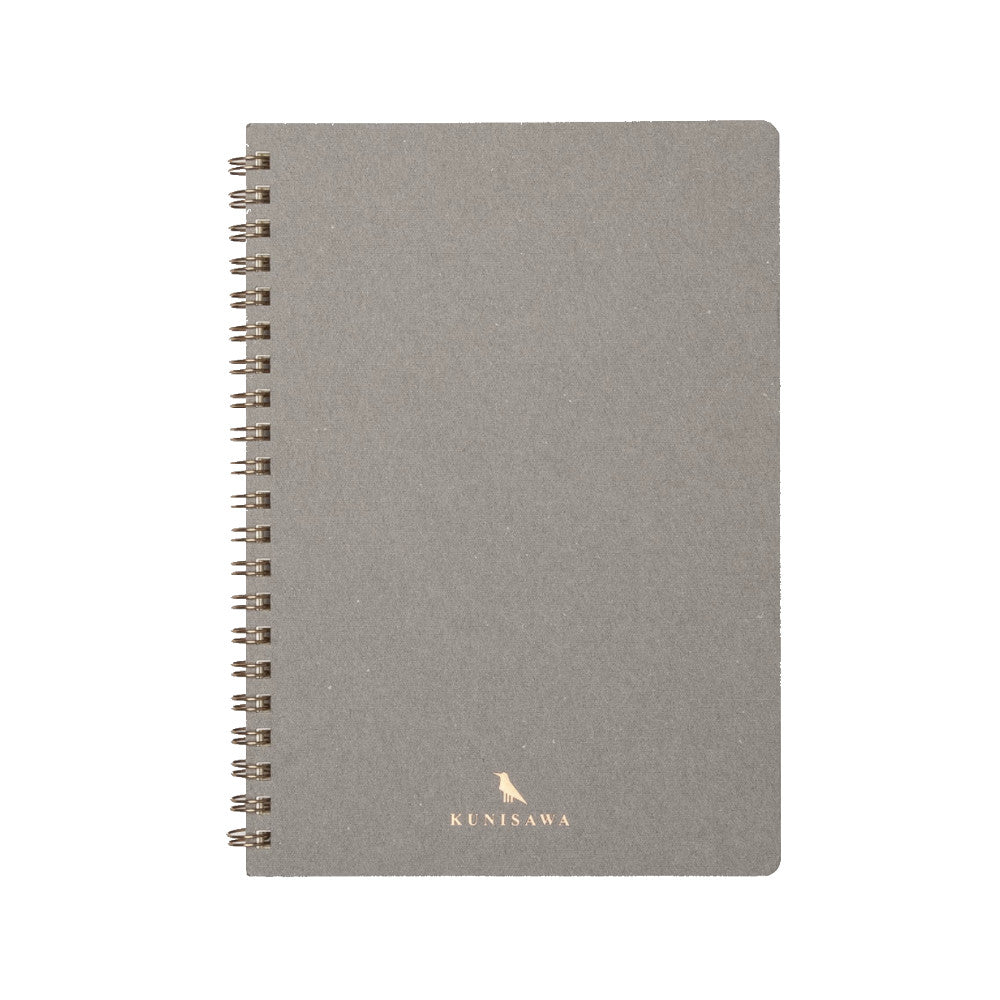 Premium Find Ring Notebook-Kunisawa Stationery-Grey-Japan-Best.net