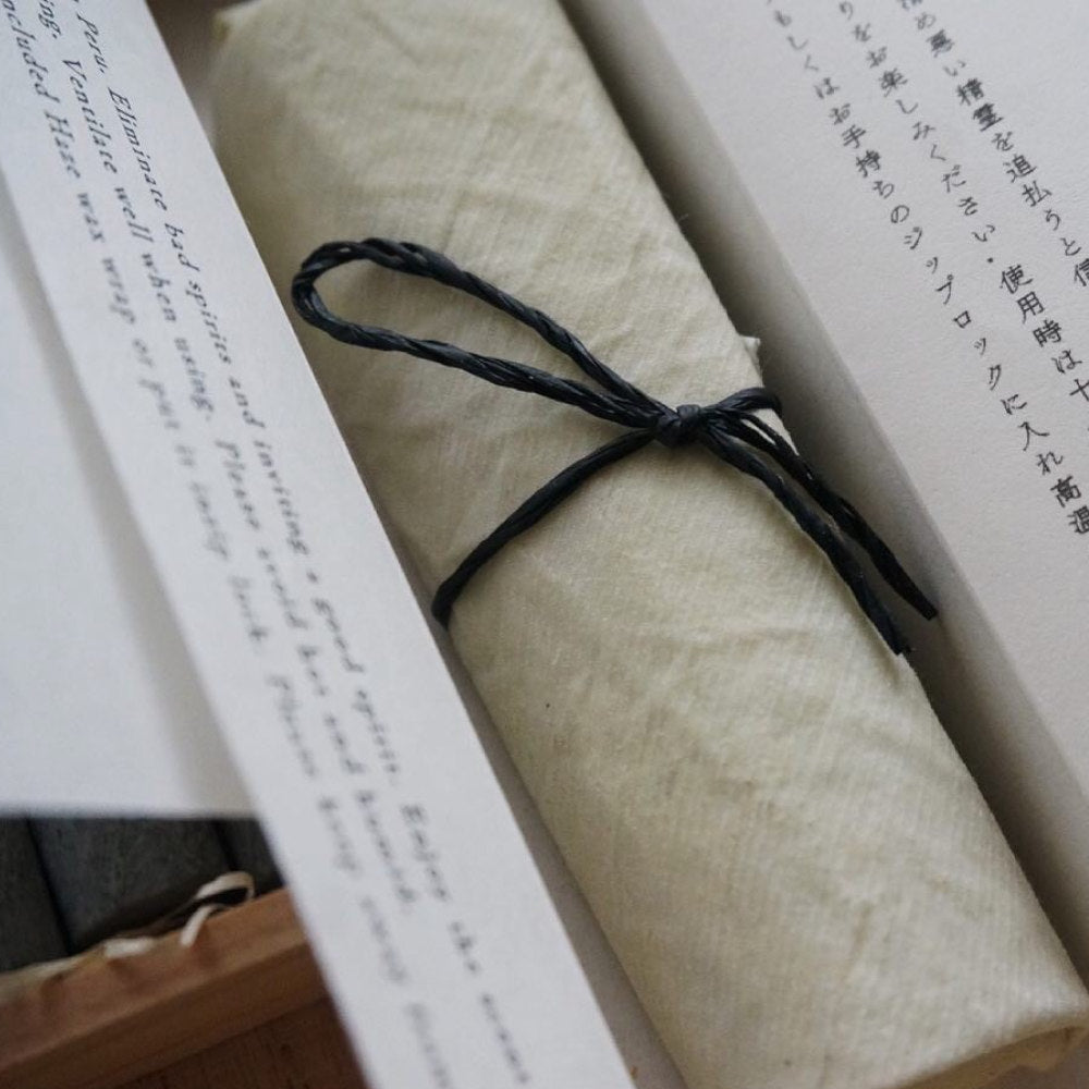 Purifying Japanese Candle and Palo Santo Paulownia Box Set-Warosoku Candle-Japan-Best.net-Japan-Best.net