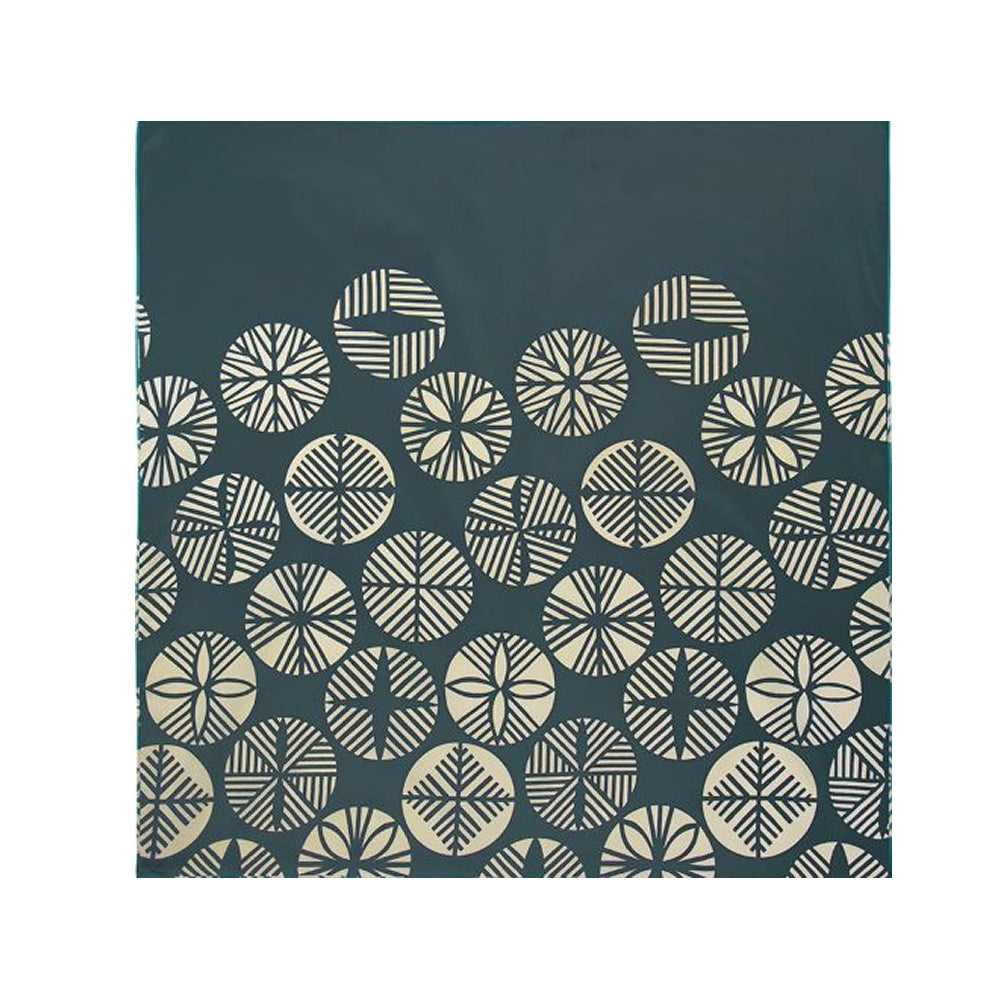 Water-repellent Reversible Furoshiki - Isa monyo Pine Blue Green/Dark Blue Gray-www.Japan-Best.net-Japan-Best.net