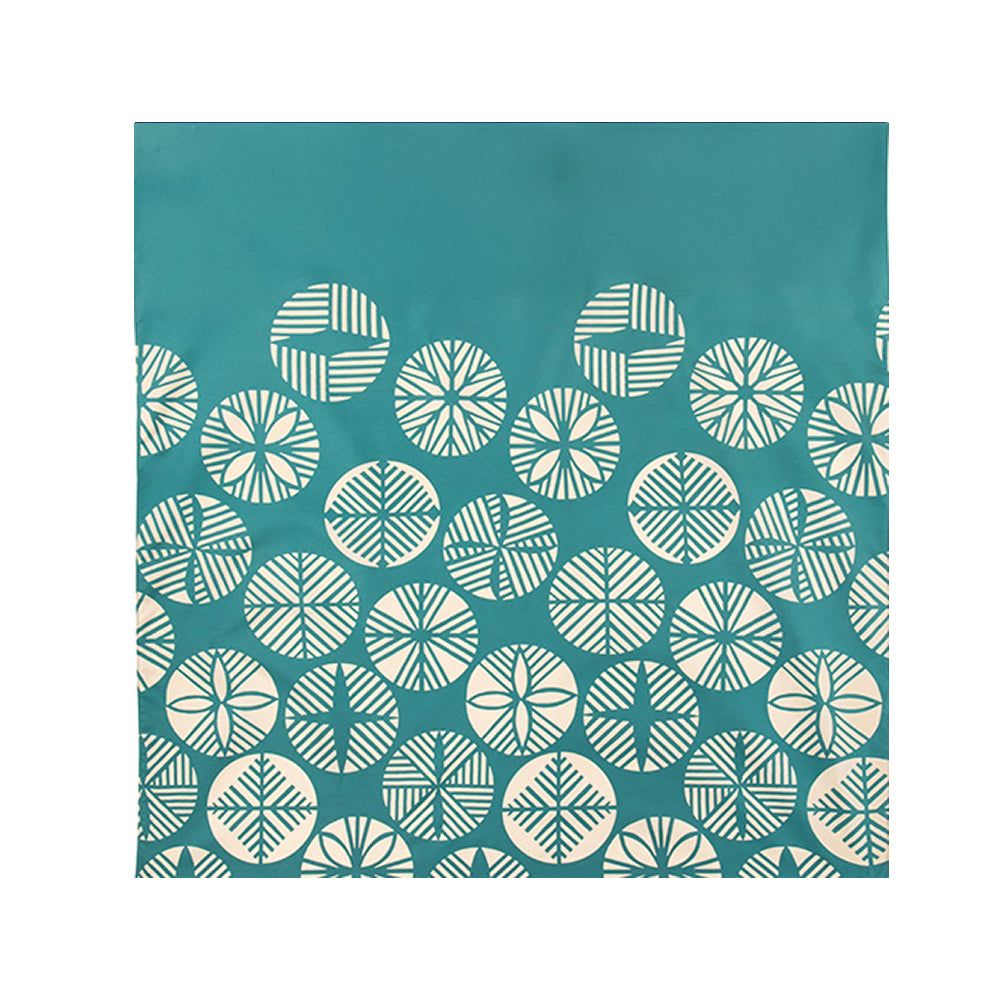 Water-repellent Reversible Furoshiki - Isa monyo Pine Blue Green/Dark Blue Gray-www.Japan-Best.net-Japan-Best.net