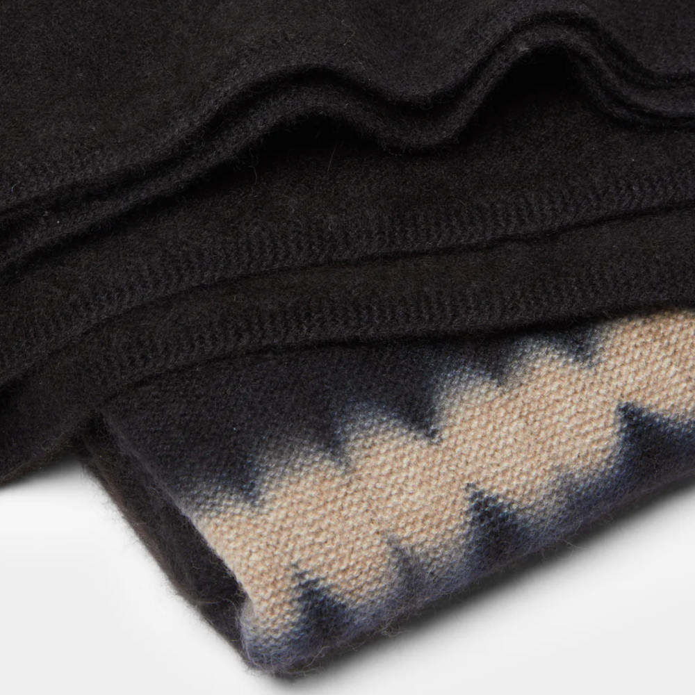 Suzusan Cashmere Knit Throw - Nuisuji Shibori-www.Japan-Best.net-Japan-Best.net