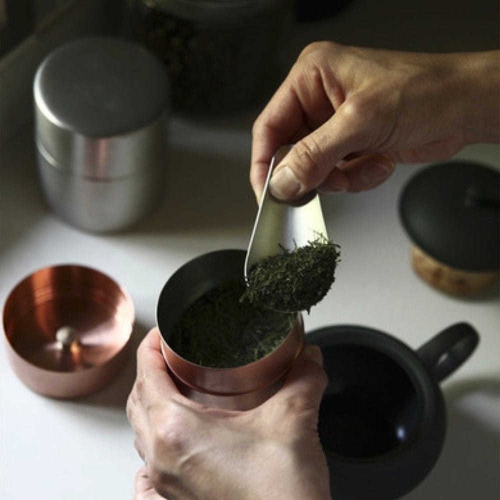 Copper & Tin Tea Canister - 3 Sizes-Japan-Best.net-Small-Copper-Japan-Best.net