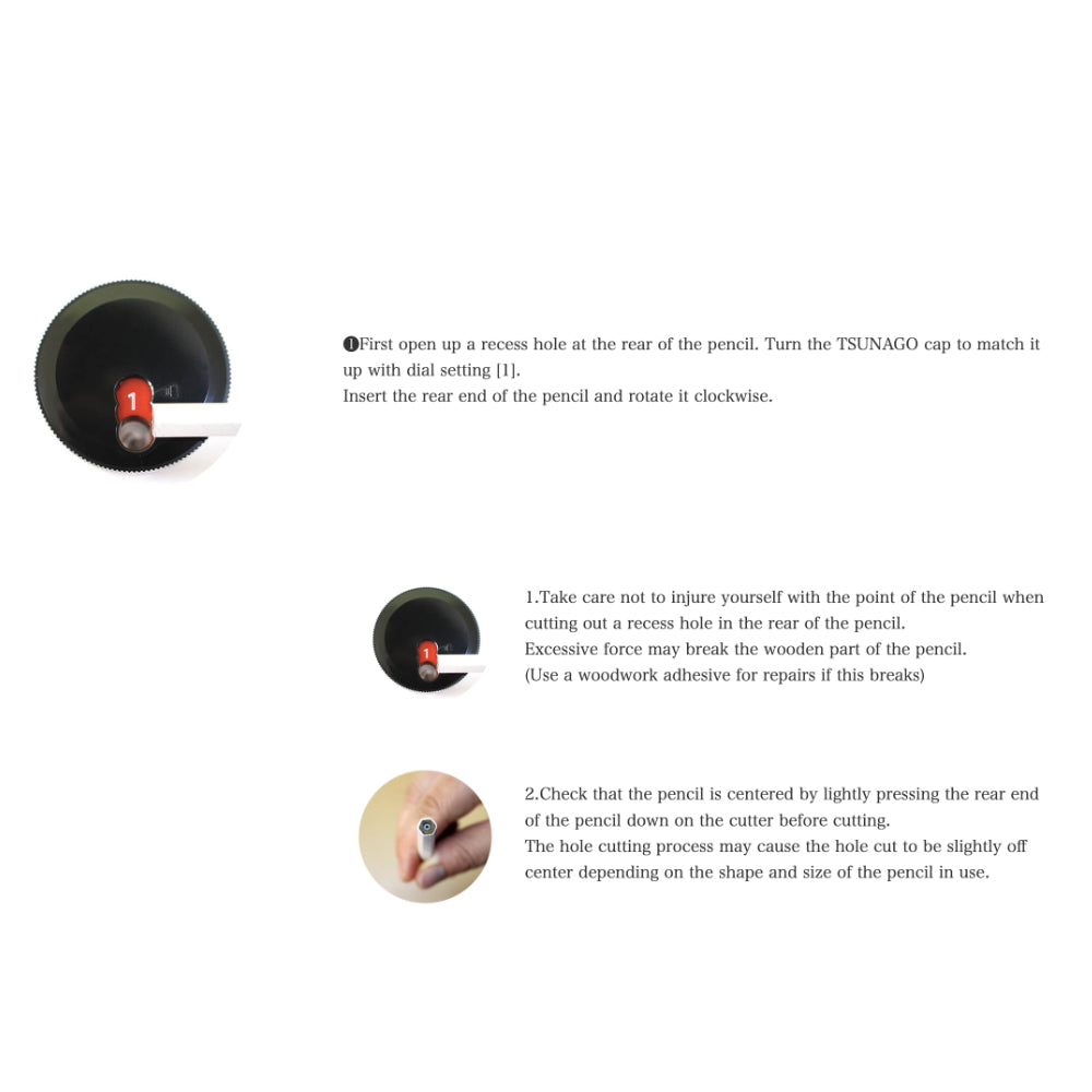 NAKAJIMA JUKYUDO Tsunago Pencil Sharpener Clear-Japan-Best.net-Japan-Best.net