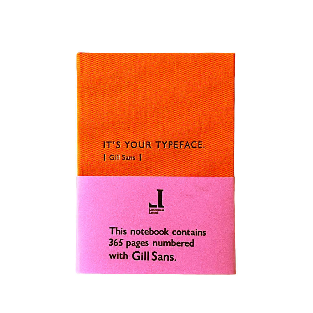 Typeface Notebooks-www.Japan-Best.net-Orange-Japan-Best.net