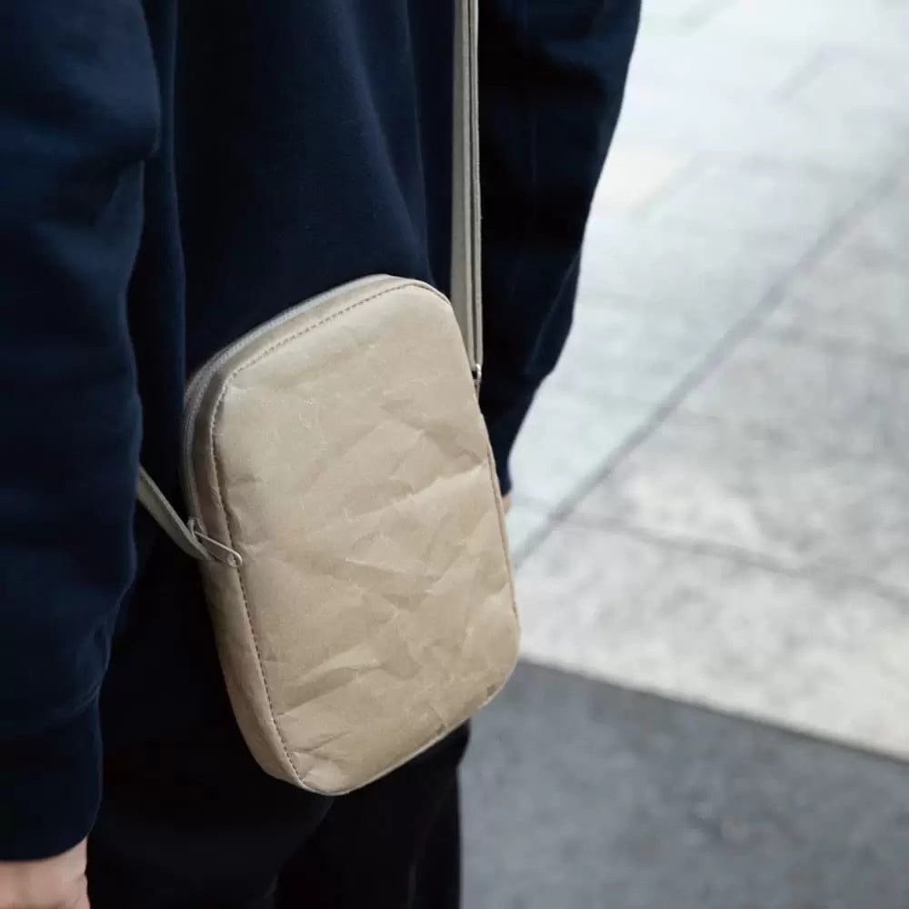 Washi Square Pochette-www.Japan-Best.net-Brown Washi-Japan-Best.net