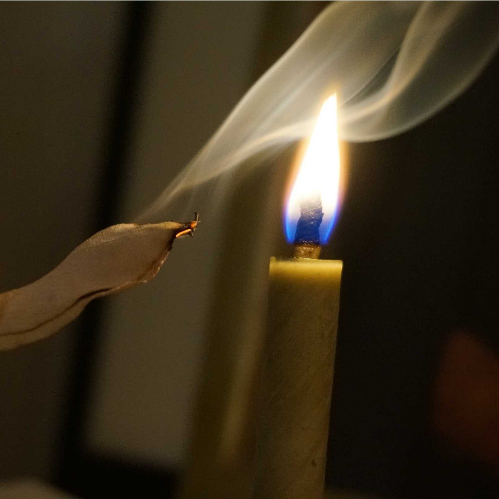 Japanese "Warosoku" Candle Purification - White Sage-Warosoku Candle-Japan-Best.net-White Sage Box of 3-Japan-Best.net