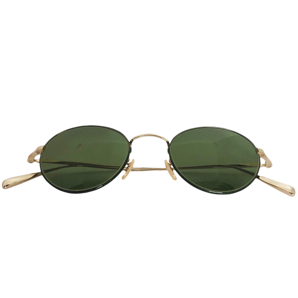 BJ Classic Sunglasses - PREM-114S NT Gold / Green-Japan-Best.net-Japan-Best.net