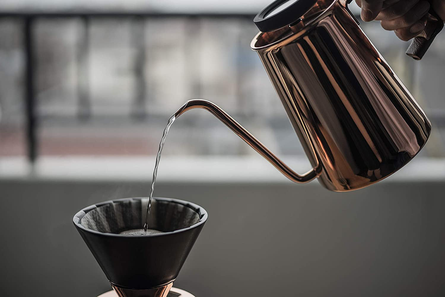 Hot Water Kettle with Thermometer-Japan-Best.net-Matte Black-Japan-Best.net