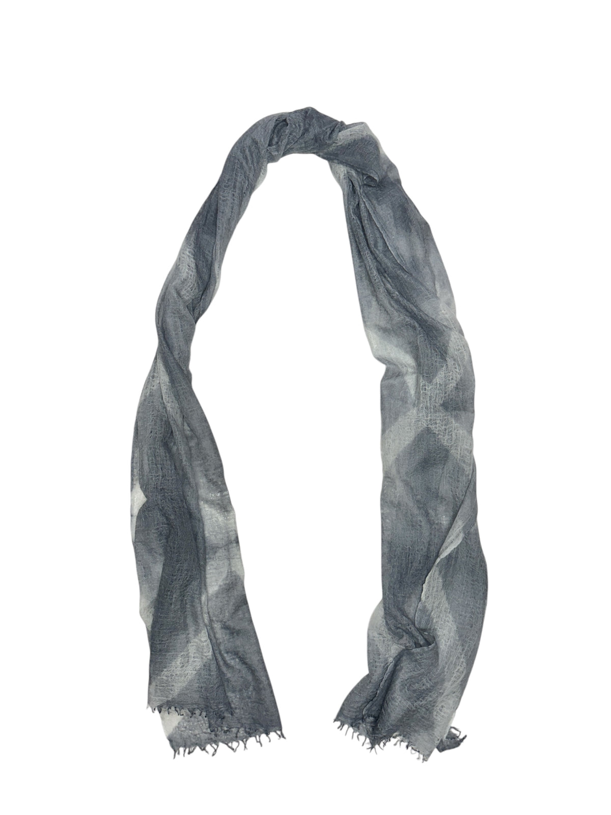 Suzusan Hand Woven Feather Weight Cashmere Shawl - Itajime Shibori-www.Japan-Best.net-Japan-Best.net