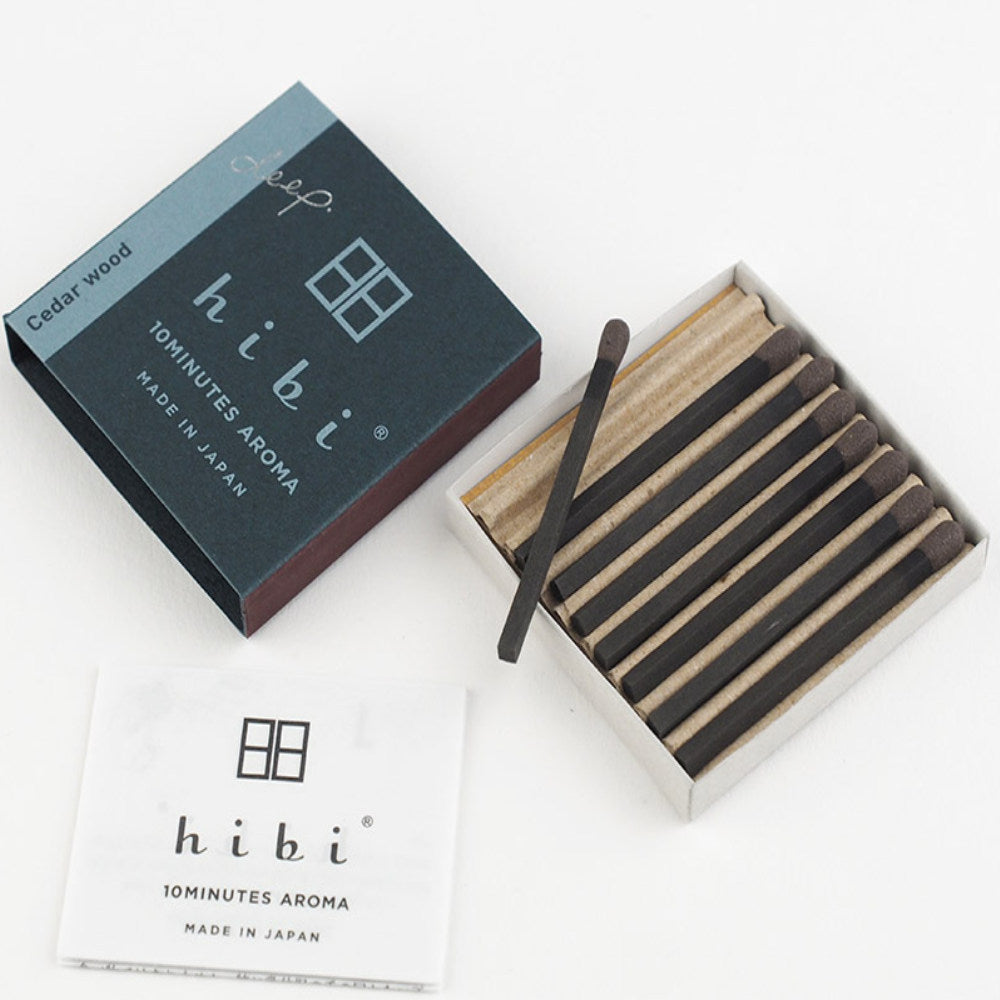 10 minutes Aroma Match & Incense Box "DEEP"-Japan-Best.net-Cedar Wood-Japan-Best.net