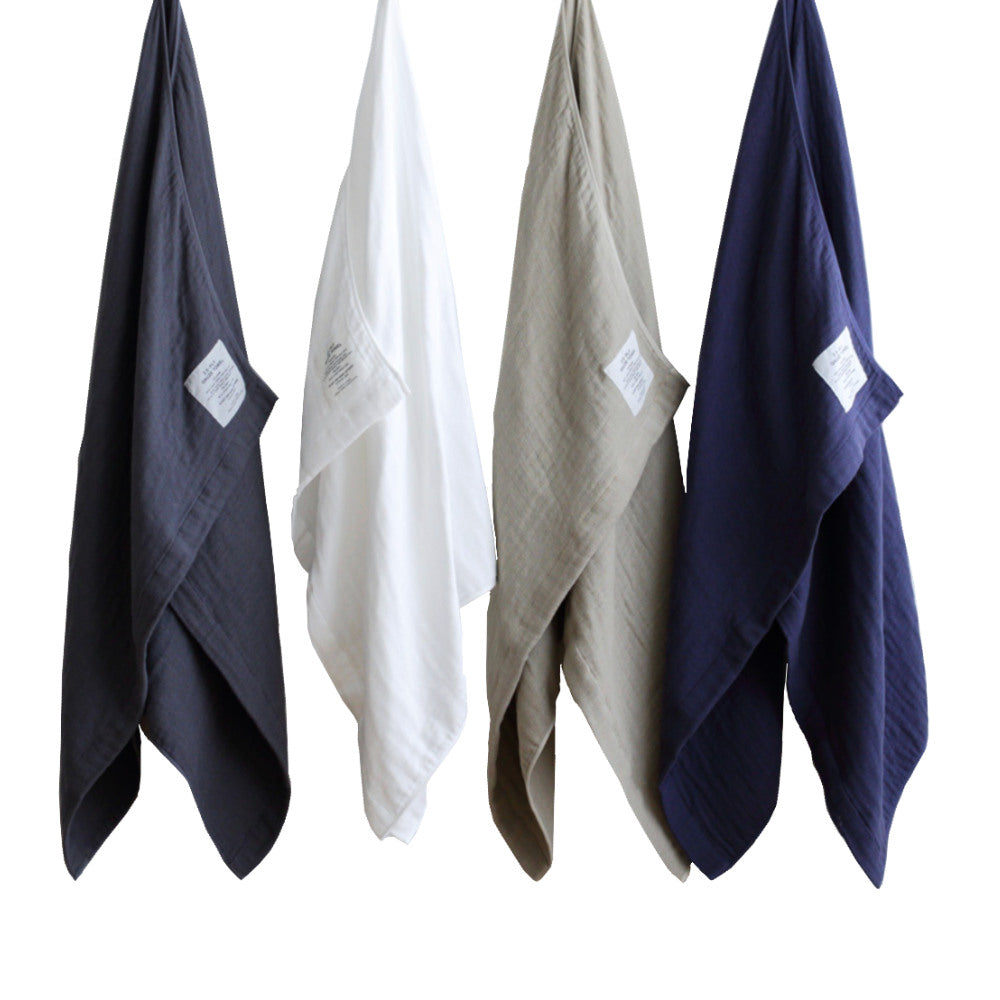 2.5-Ply Organic Gauze Bath Towel-Japan-Best.net-White-Japan-Best.net