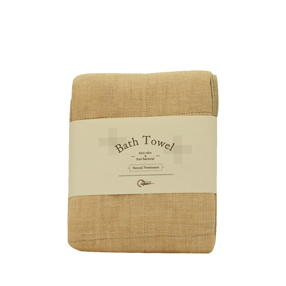 Charcoal-Infused Bath Towel-Japan-Best.net-Persimmon Infused-Japan-Best.net