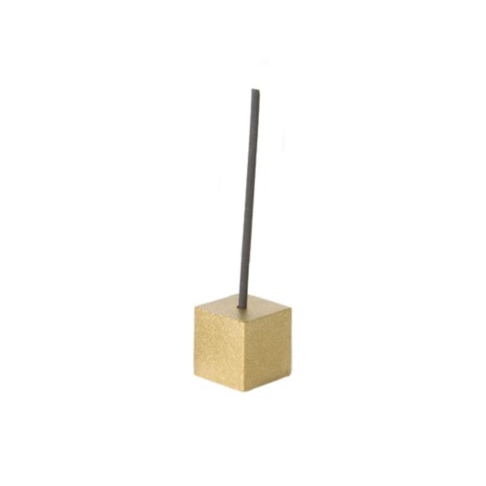 Sumitani Saburo Cube Incense Holder-Japan-Best.net-Gold-Japan-Best.net