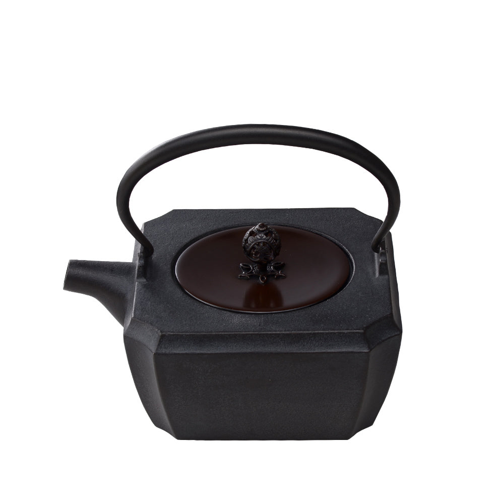 Crest Collection - Cast Iron Teapot-Chushin Kobo Iron Kettles-Sumikiri Square-Japan-Best.net