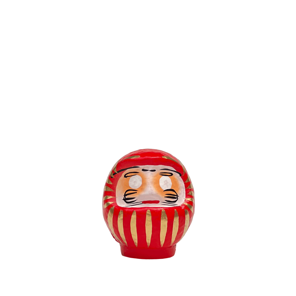Daruma doll available in red, white, gold, and more at Japan-Best.net
