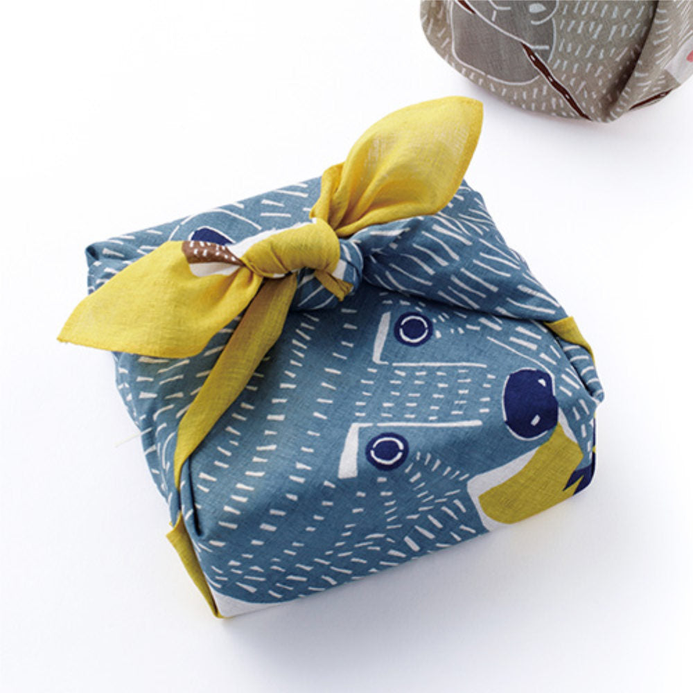 Furoshiki - Bear & BIrd-www.Japan-Best.net-Japan-Best.net