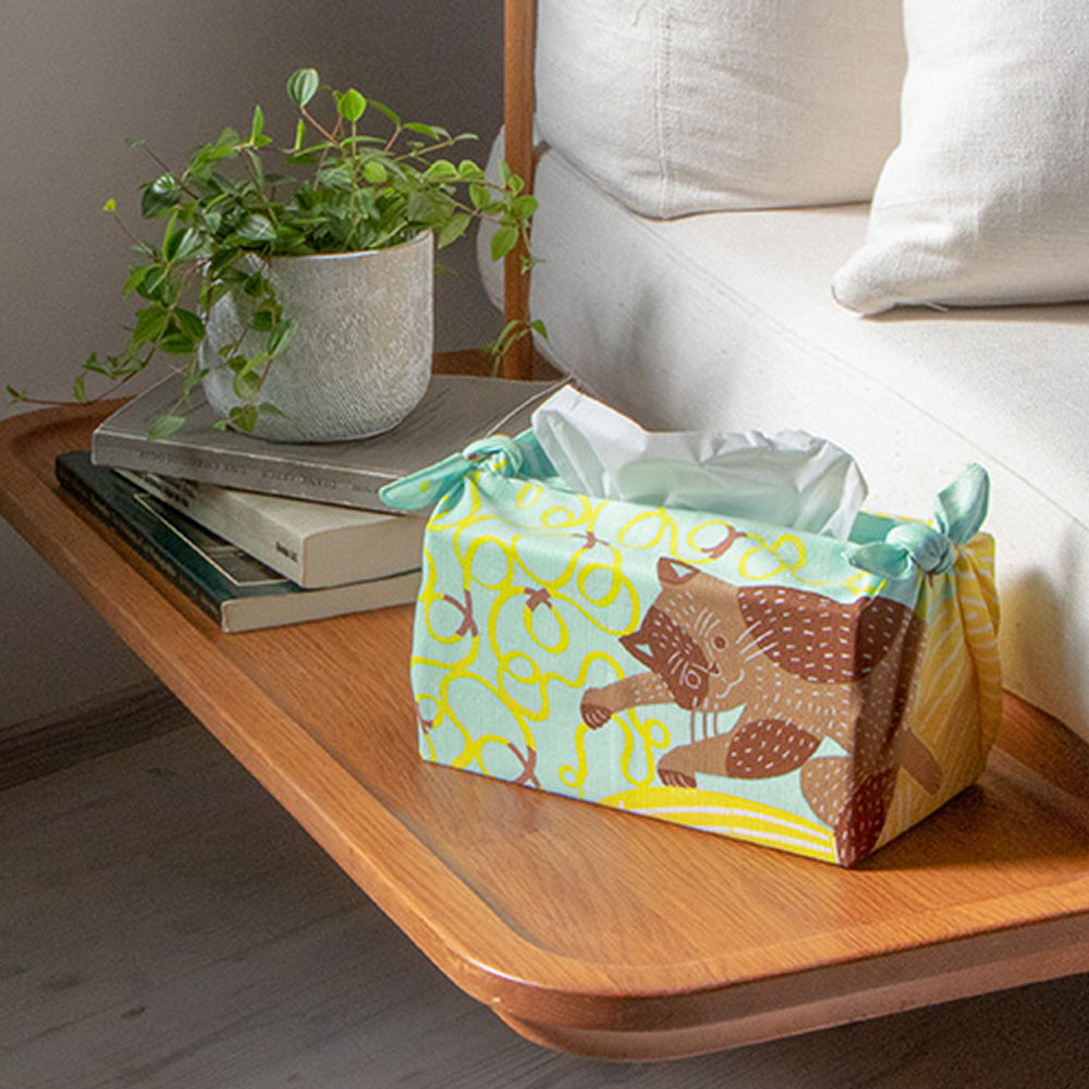 Furoshiki - Cat & Yarn-www.Japan-Best.net-Japan-Best.net