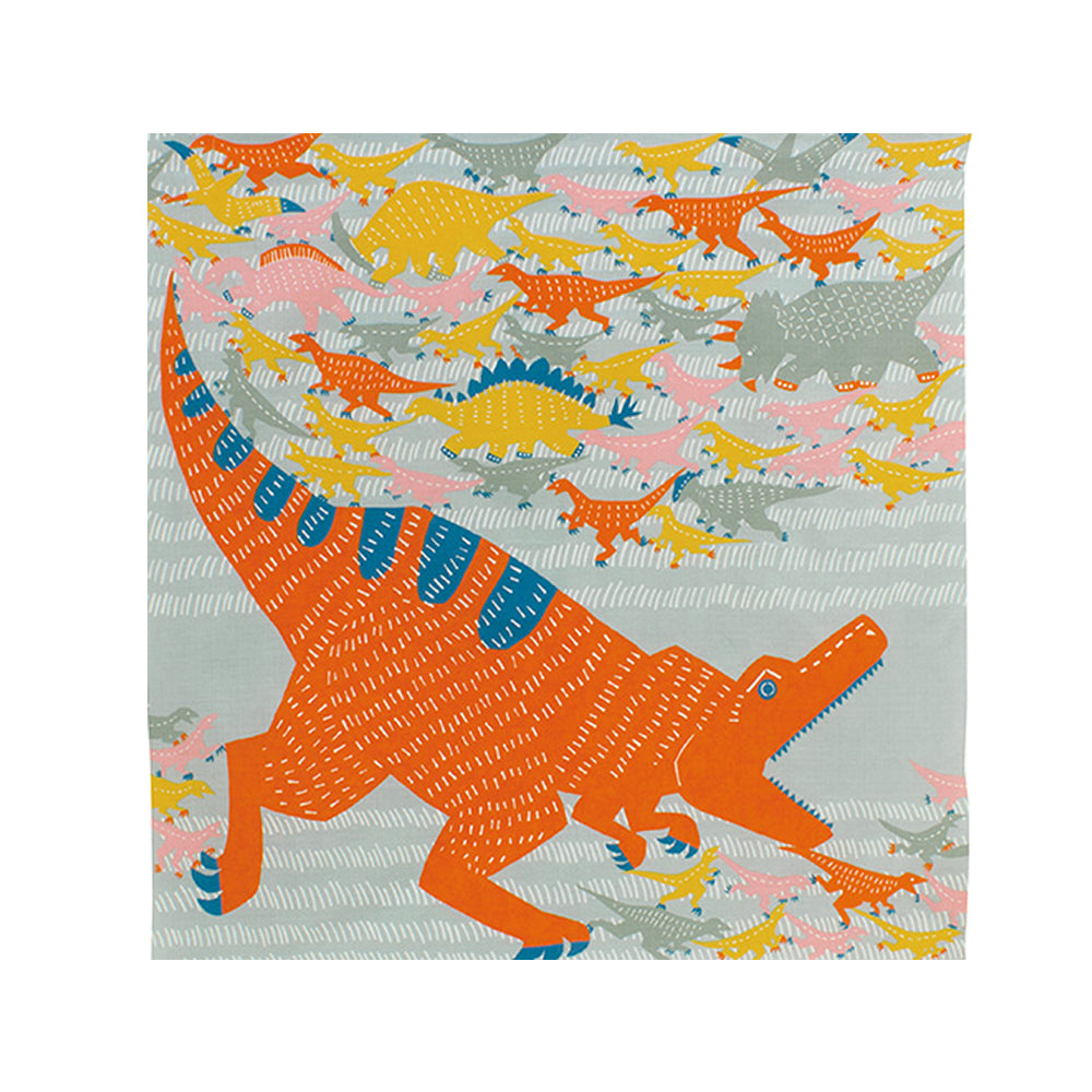 Furoshiki - Dinosaur Blue Gray-www.Japan-Best.net-Japan-Best.net