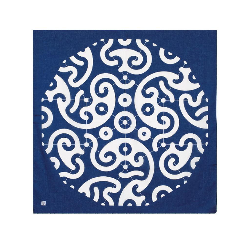 Furoshiki - PPP Karakusa Navy-www.Japan-Best.net-Japan-Best.net