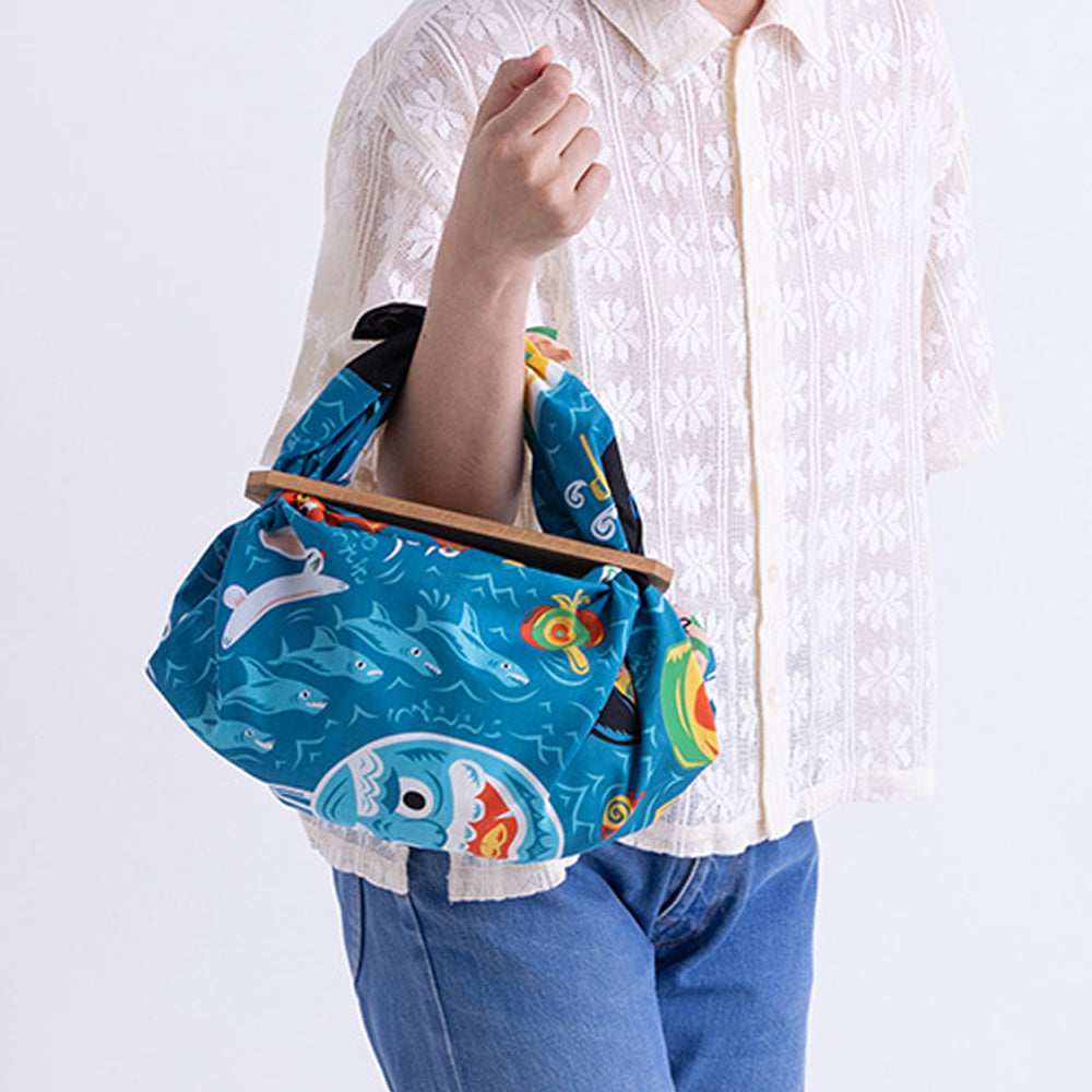 Furoshiki - The Sea Blue-www.Japan-Best.net-Japan-Best.net