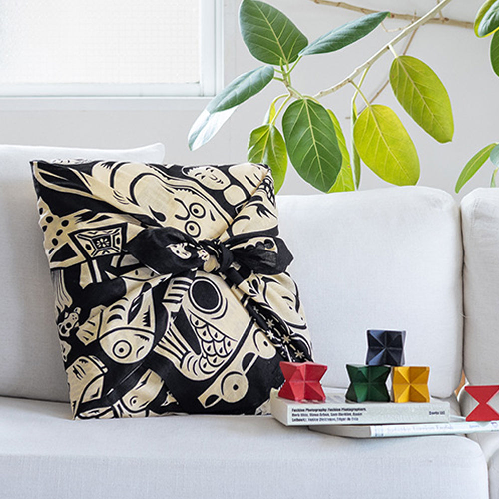 Furoshiki - Toys Black-www.Japan-Best.net-Japan-Best.net