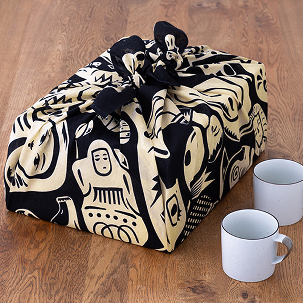 Furoshiki - Toys Black-www.Japan-Best.net-Japan-Best.net