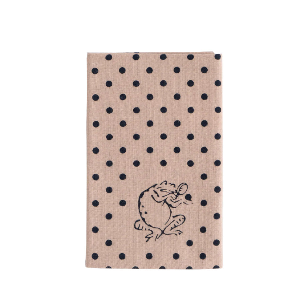Hand-dyed Tenugui - Rabbit & Frog Komon-www.Japan-Best.net-Japan-Best.net