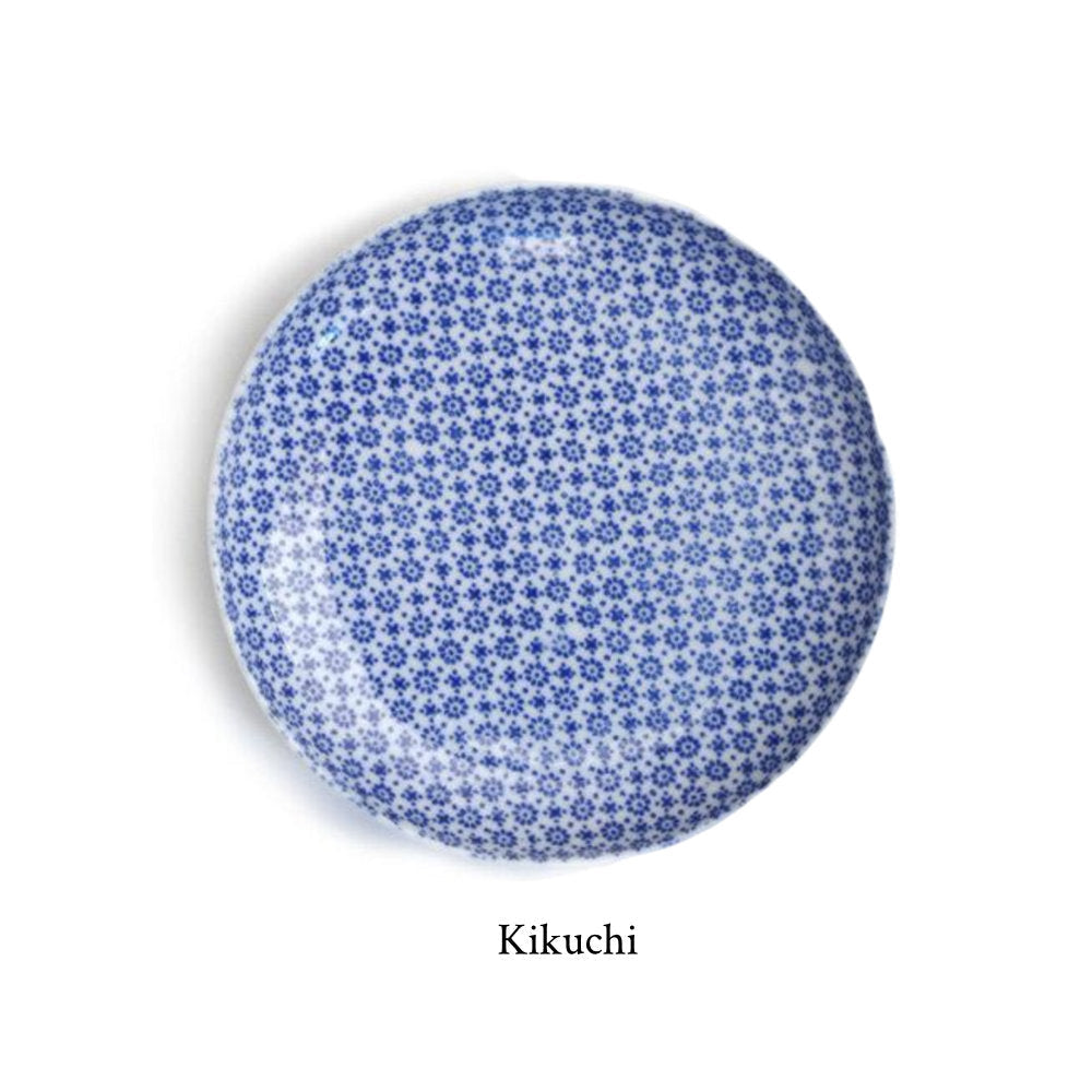 Inban Printed Small Plate-Japan-Best.net-Kikuji-Japan-Best.net